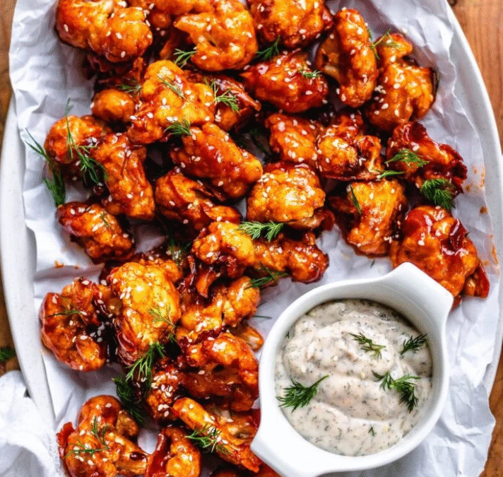 Breaded Cauliflower “Wings”