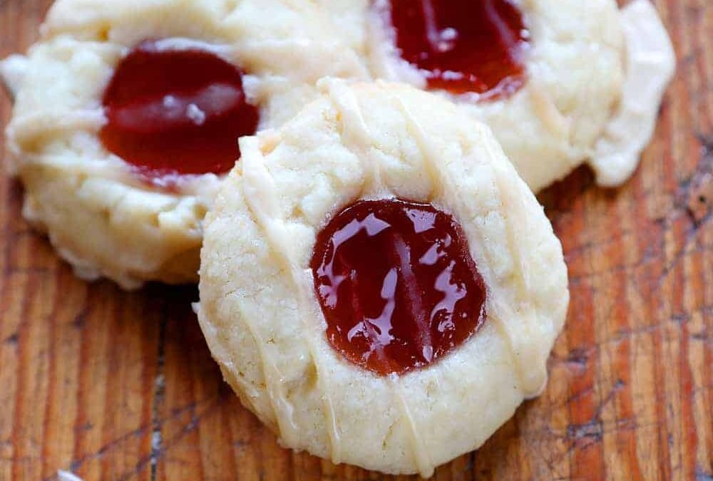 Raspberry Thumbprint Cookies