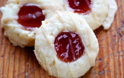 Raspberry Thumbprint Cookies