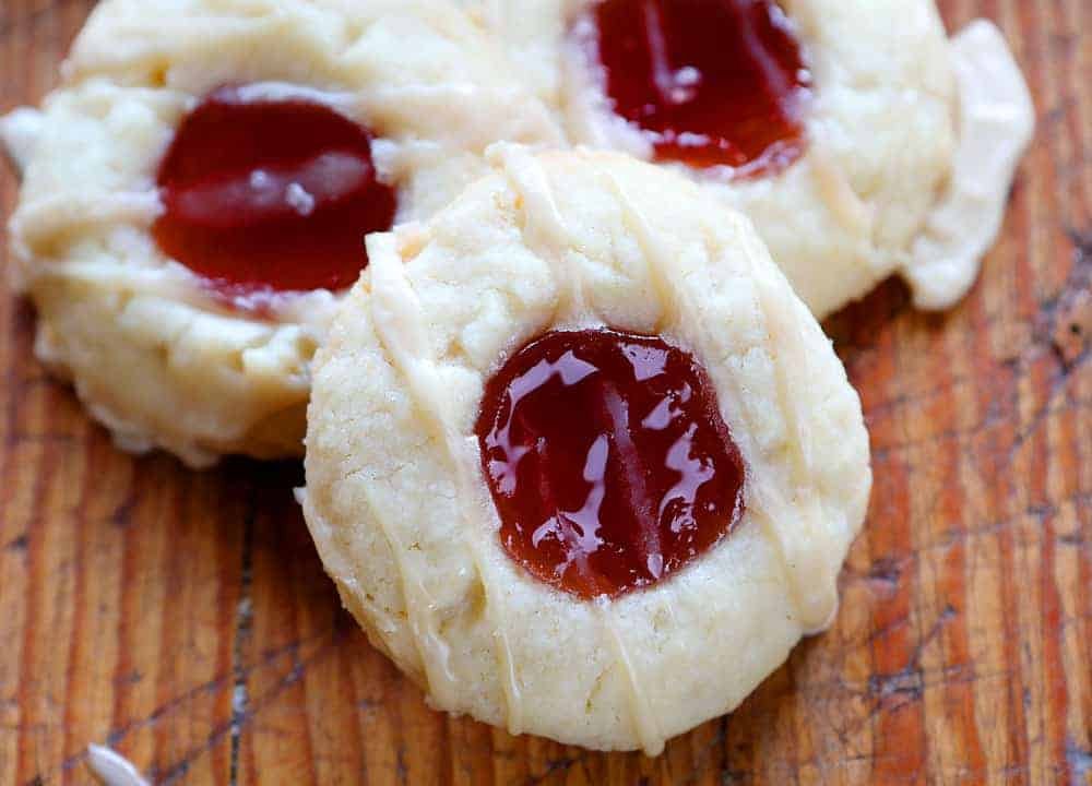 Raspberry Thumbprint Cookies
